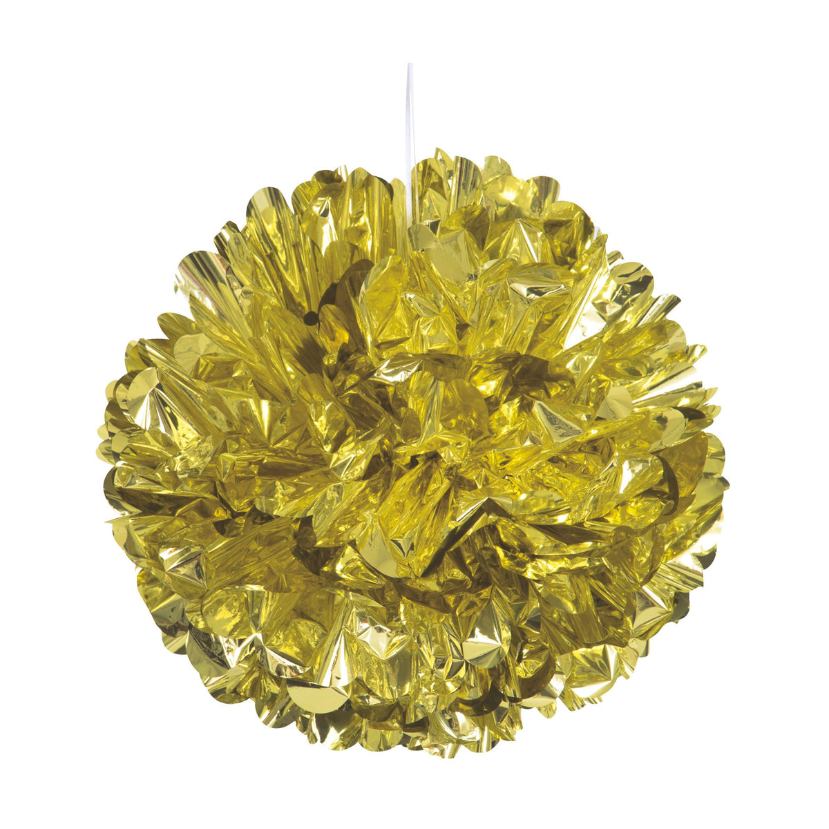 UNIQUE PARTY FAVORS Decorations Gold Foil Puff Hanging Decoration, 16 Inches, 1 Count 011179629039