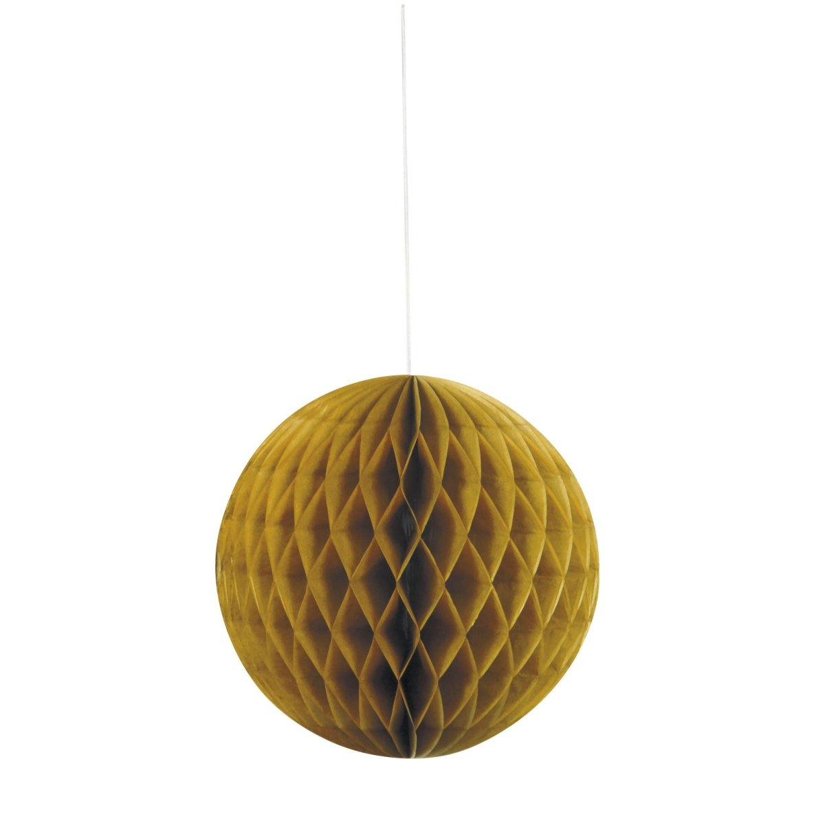 UNIQUE PARTY FAVORS Decorations Gold Honeycomb Ball, 8 Inches, 1 Count 011179632251