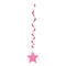 UNIQUE PARTY FAVORS Decorations Hot Pink Hanging Star Swirl Decorations, 26 Inches, 3 Count 011179691258