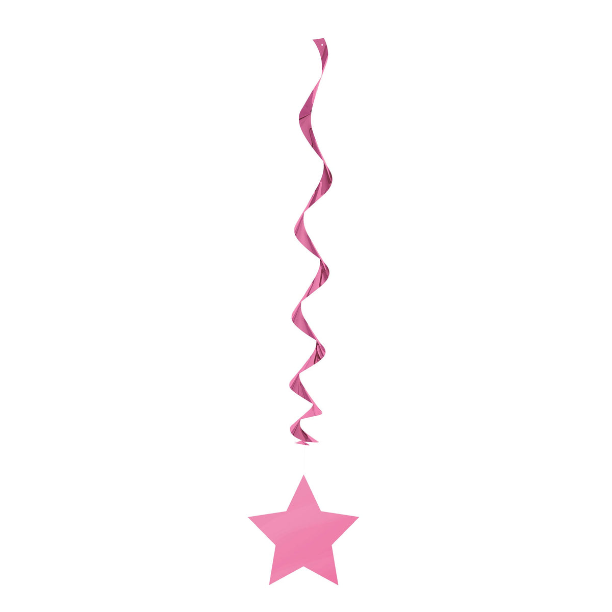 UNIQUE PARTY FAVORS Decorations Hot Pink Hanging Star Swirl Decorations, 26 Inches, 3 Count 011179691258