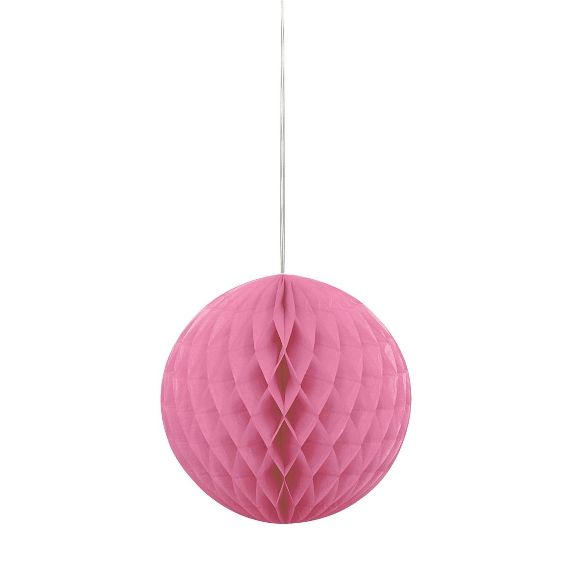 UNIQUE PARTY FAVORS Decorations Hot Pink Honeycomb Ball, 8 Inches, 1 Count 011179642526