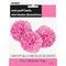UNIQUE PARTY FAVORS Decorations Hot Pink Mini Puff Hanging Decorations, 9 Inches, 3 Count 011179642168