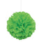 UNIQUE PARTY FAVORS Decorations Kiwi Green Puff Hanging Decoration, 16 Inches, 1 Count 011179642748