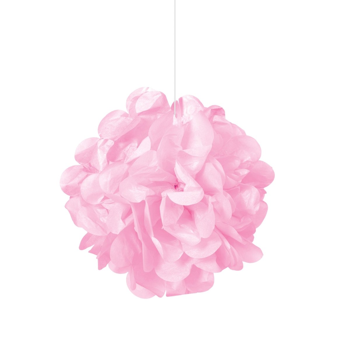 UNIQUE PARTY FAVORS Decorations New Pink Mini Puff Hanging Decorations, 9 Inches, 3 Count 011179642106