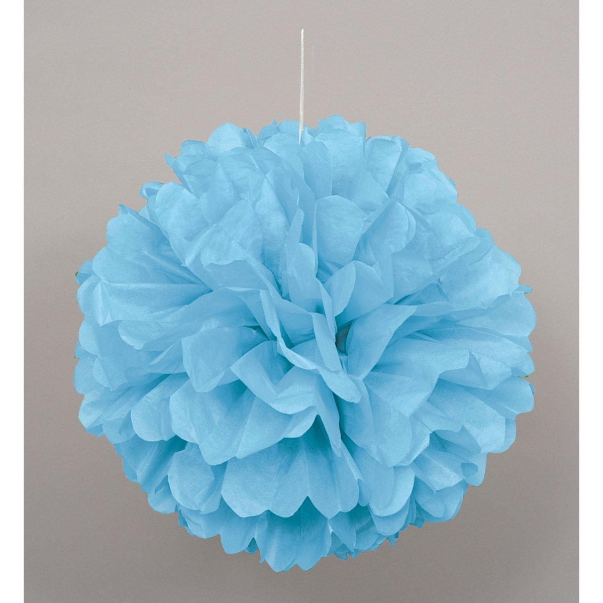 UNIQUE PARTY FAVORS Decorations Powder Blue Mini Puff Hanging Decorations, 9 Inches, 3 Count 011179642199