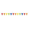 UNIQUE PARTY FAVORS Decorations Rainbow Plastic Flag Banner, 384 Inches, 1 Count 011179903030