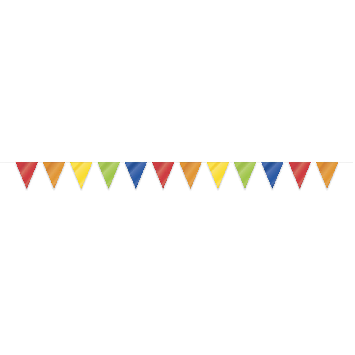 UNIQUE PARTY FAVORS Decorations Rainbow Plastic Flag Banner, 384 Inches, 1 Count 011179903030