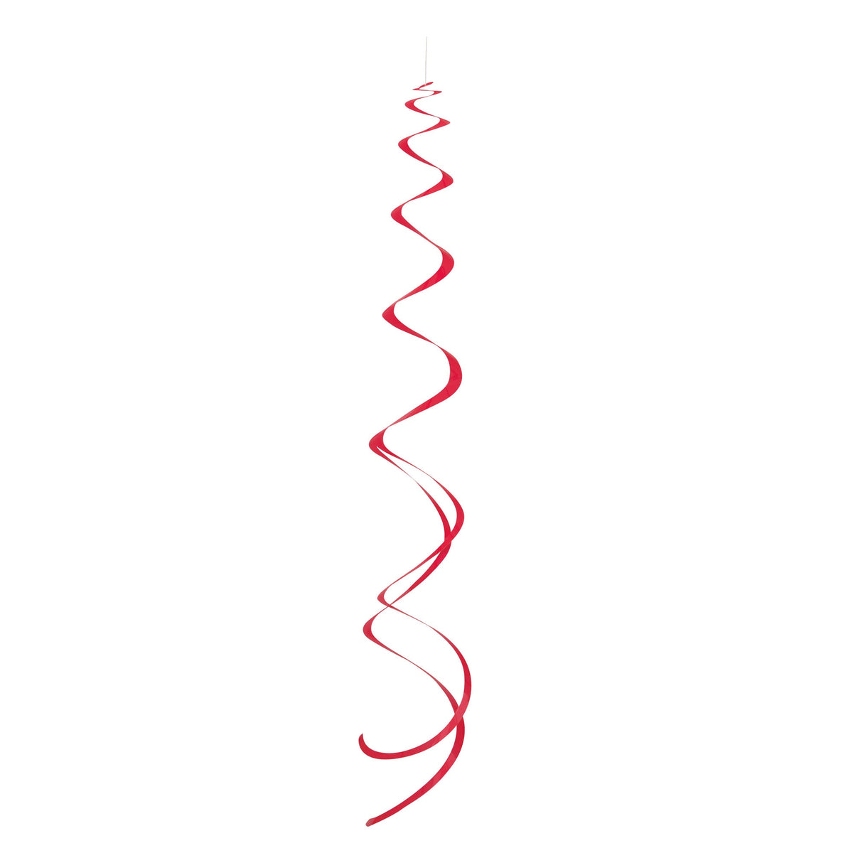 UNIQUE PARTY FAVORS Decorations Red Hanging Swirl Decorations, 26 Inches, 8 Count 011179632756