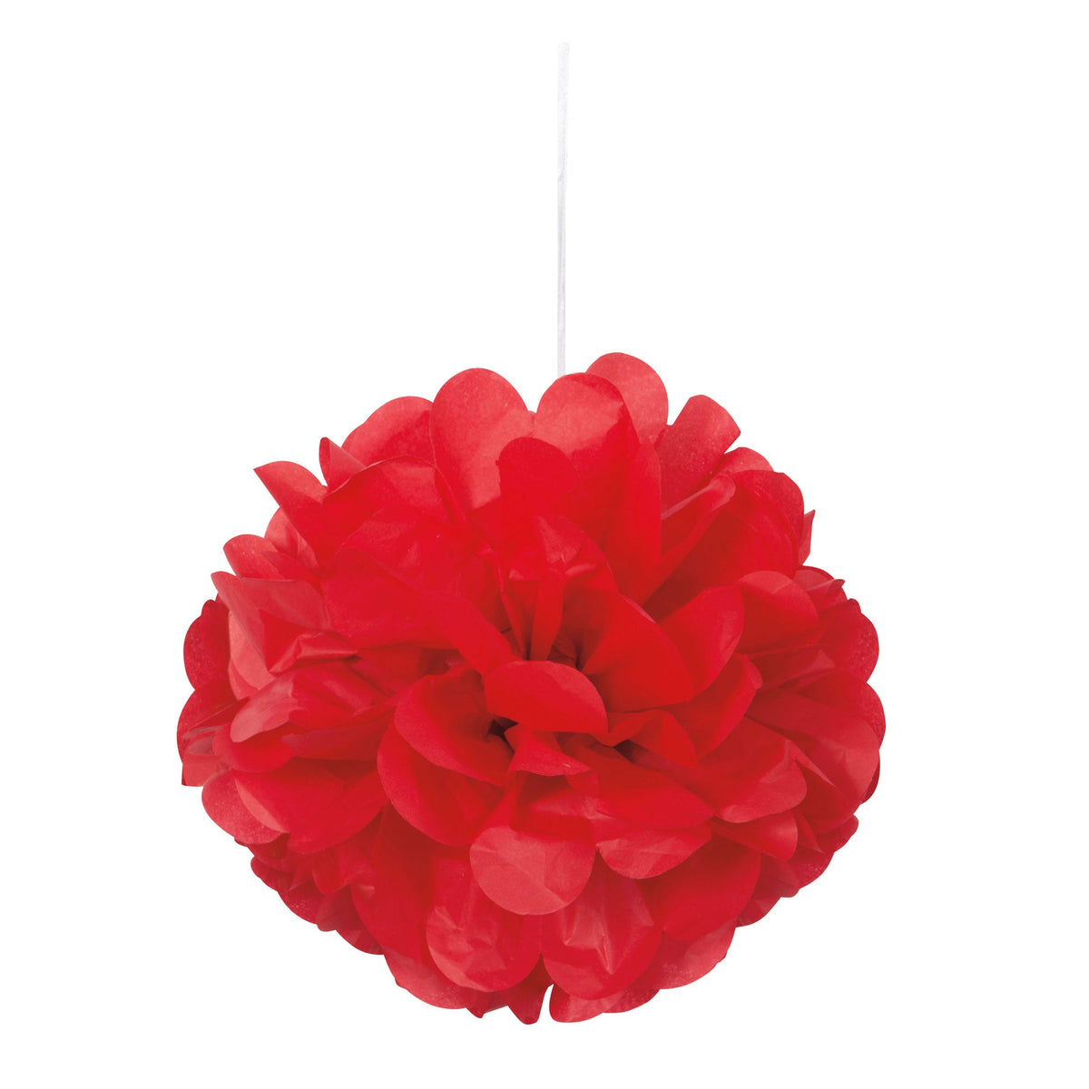 UNIQUE PARTY FAVORS Decorations Red Mini Puff Hanging Decorations, 9 Inches, 3 Count 011179642151