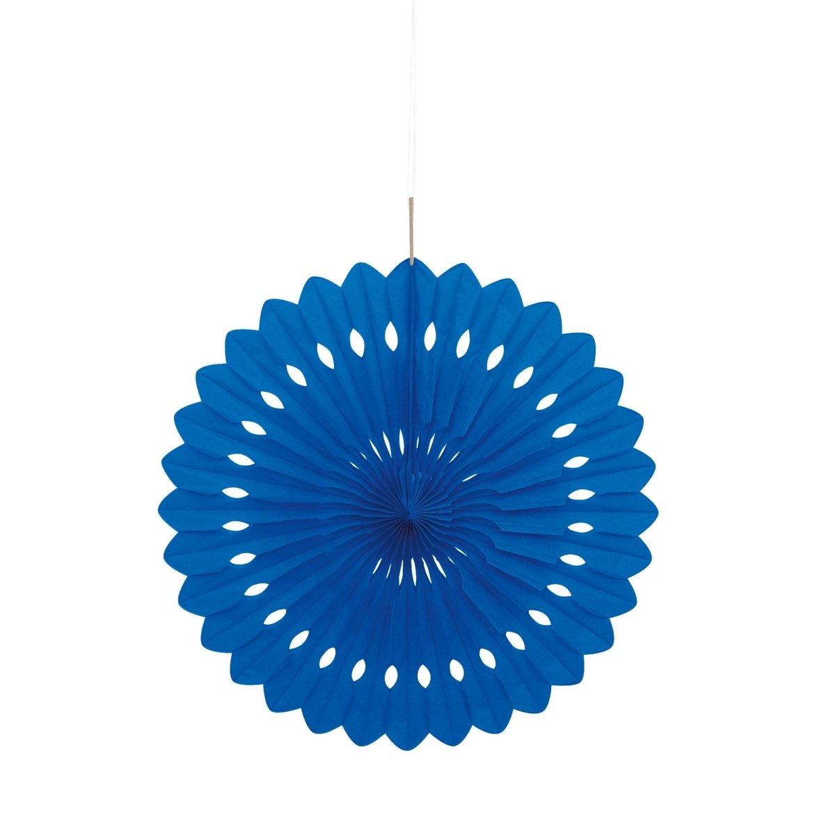 UNIQUE PARTY FAVORS Decorations Royal Blue Decorative Paper Fan, 16 Inches, 1 Count 011179642632