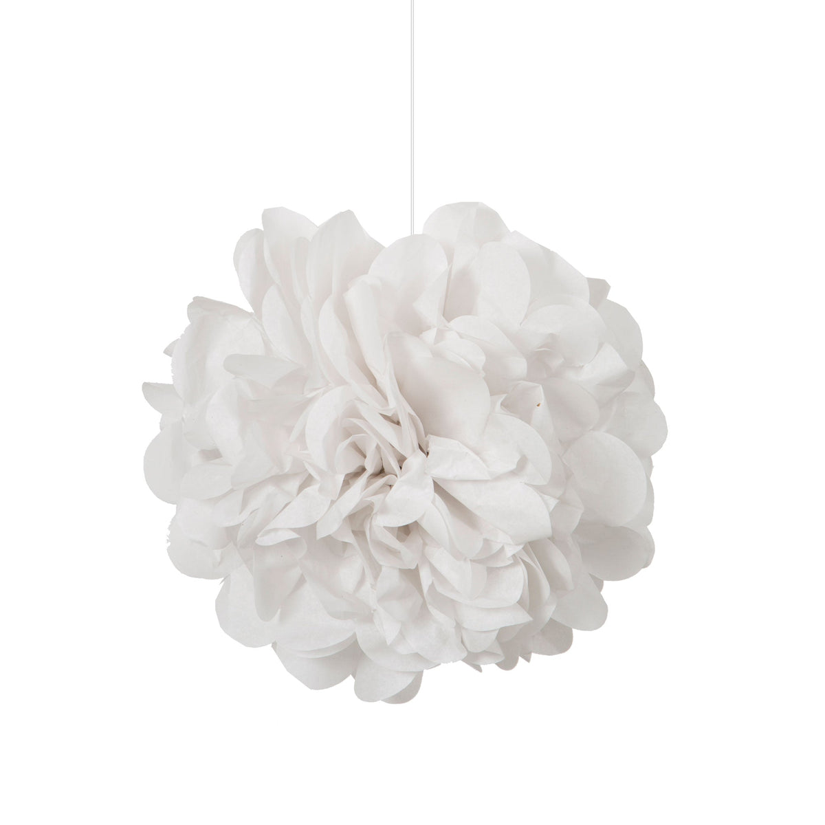 UNIQUE PARTY FAVORS Decorations White Mini Puff Hanging Decorations, 9 Inches, 3 Count 011179642212