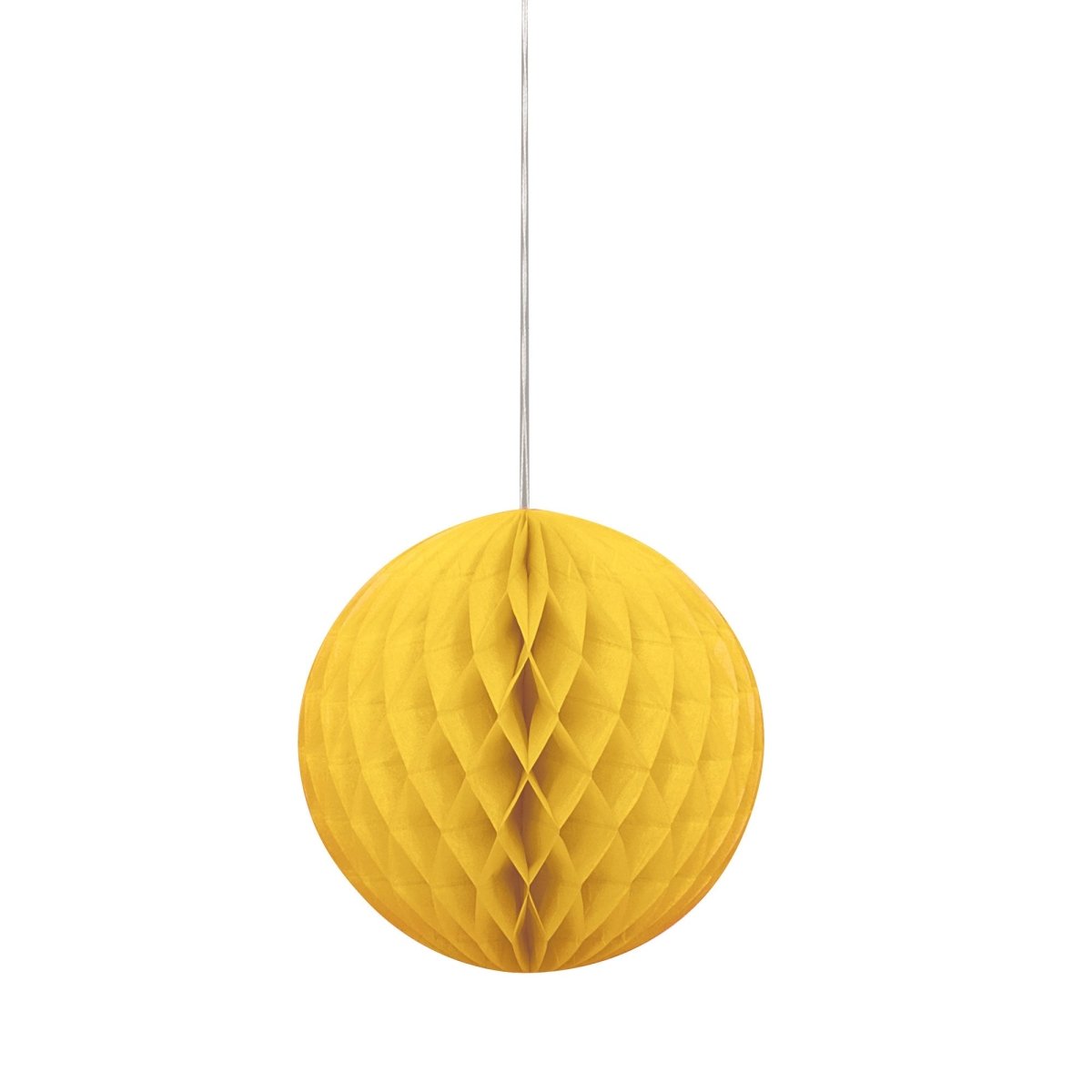 UNIQUE PARTY FAVORS Decorations Yellow Honeycomb Ball, 8 Inches, 1 Count 011179642519