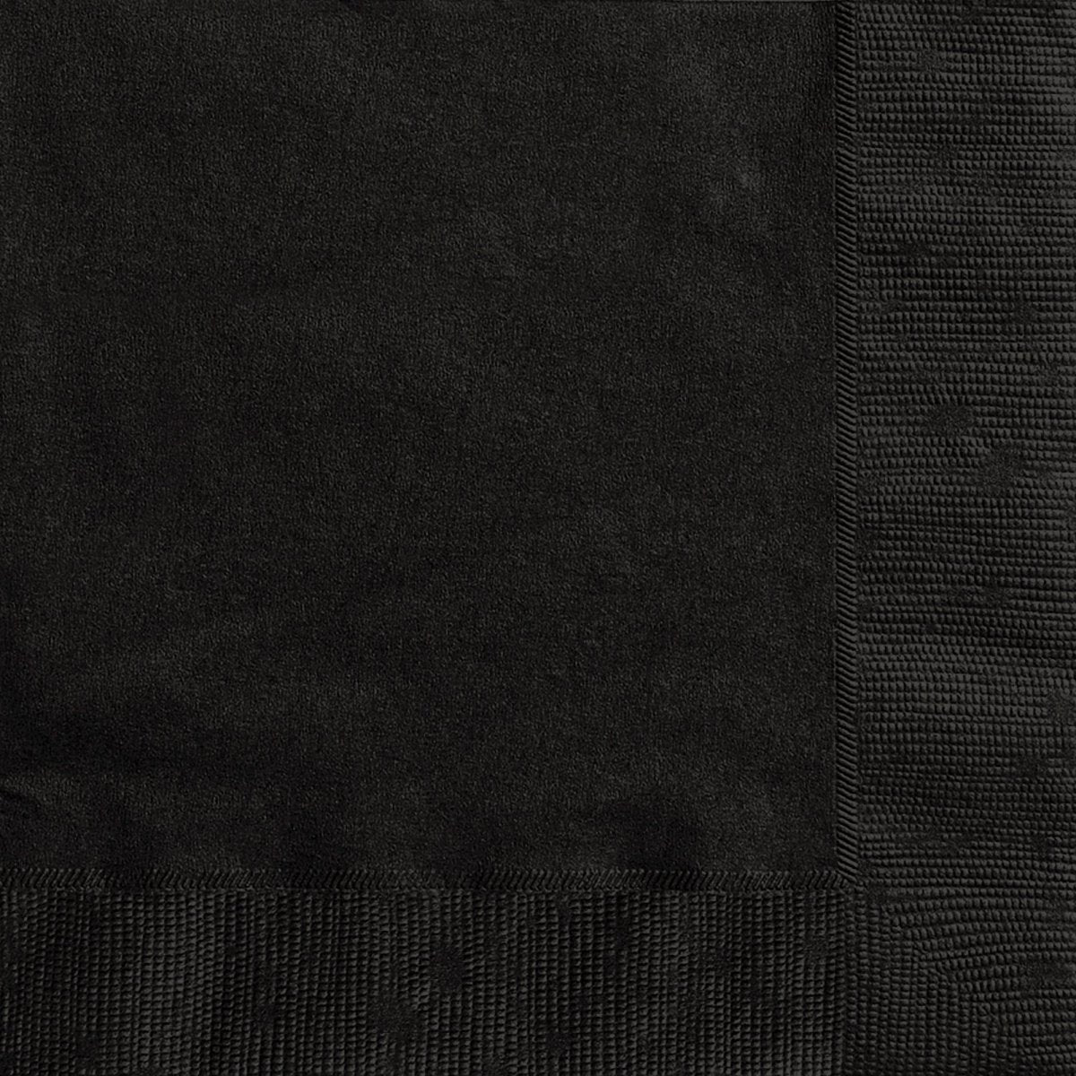 UNIQUE PARTY FAVORS Disposable-Plasticware Black Large Lunch Napkins, 20 Count 011179032020