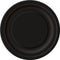UNIQUE PARTY FAVORS Disposable-Plasticware Black Large Round Lunch Paper Plates, 9 Inches, 8 Count 011179032051