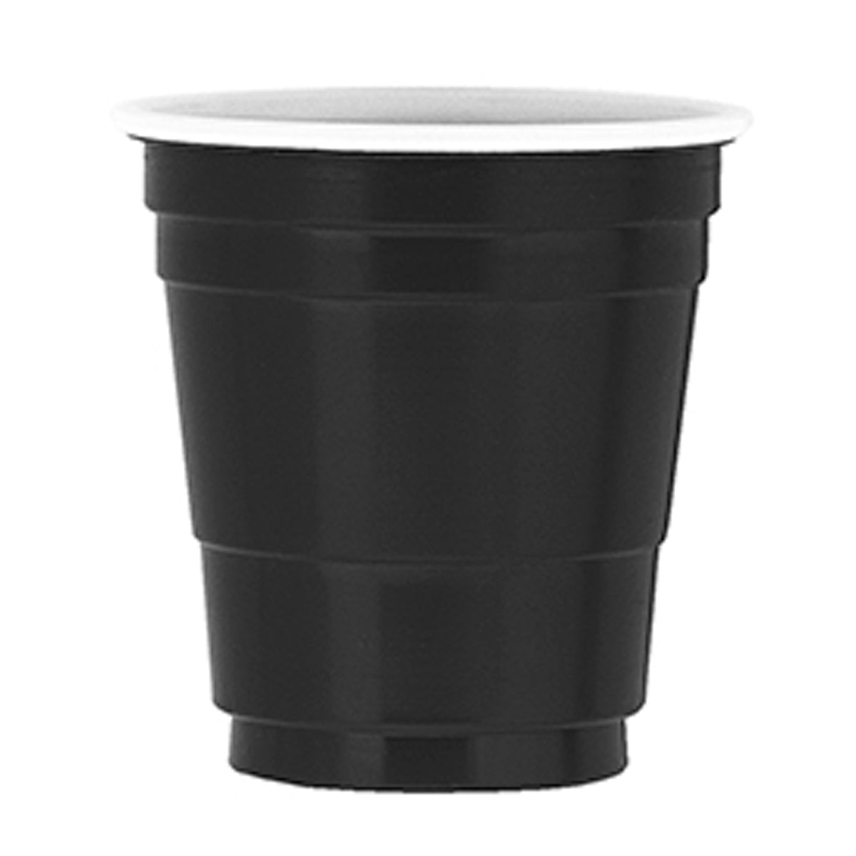 UNIQUE PARTY FAVORS Disposable-Plasticware Black Plastic Shot Glasses, 2 Oz, 20 Count 011179625321