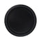 UNIQUE PARTY FAVORS Disposable-Plasticware Black Small Round Dessert Paper Plates, 7 Inches, 8 Count 011179032044