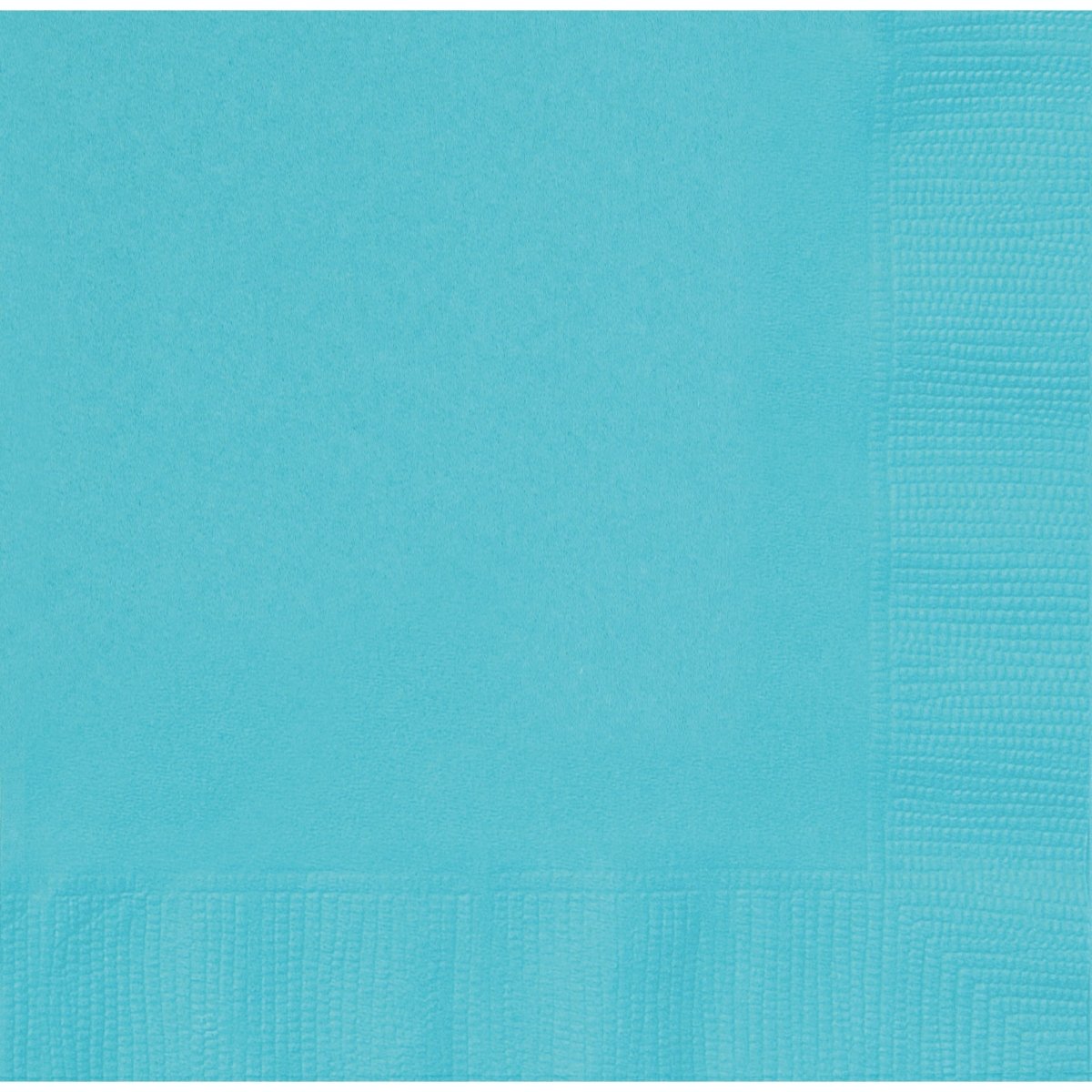 UNIQUE PARTY FAVORS Disposable-Plasticware Caribbean Blue Large Lunch Napkins, 20 Count 011179468522