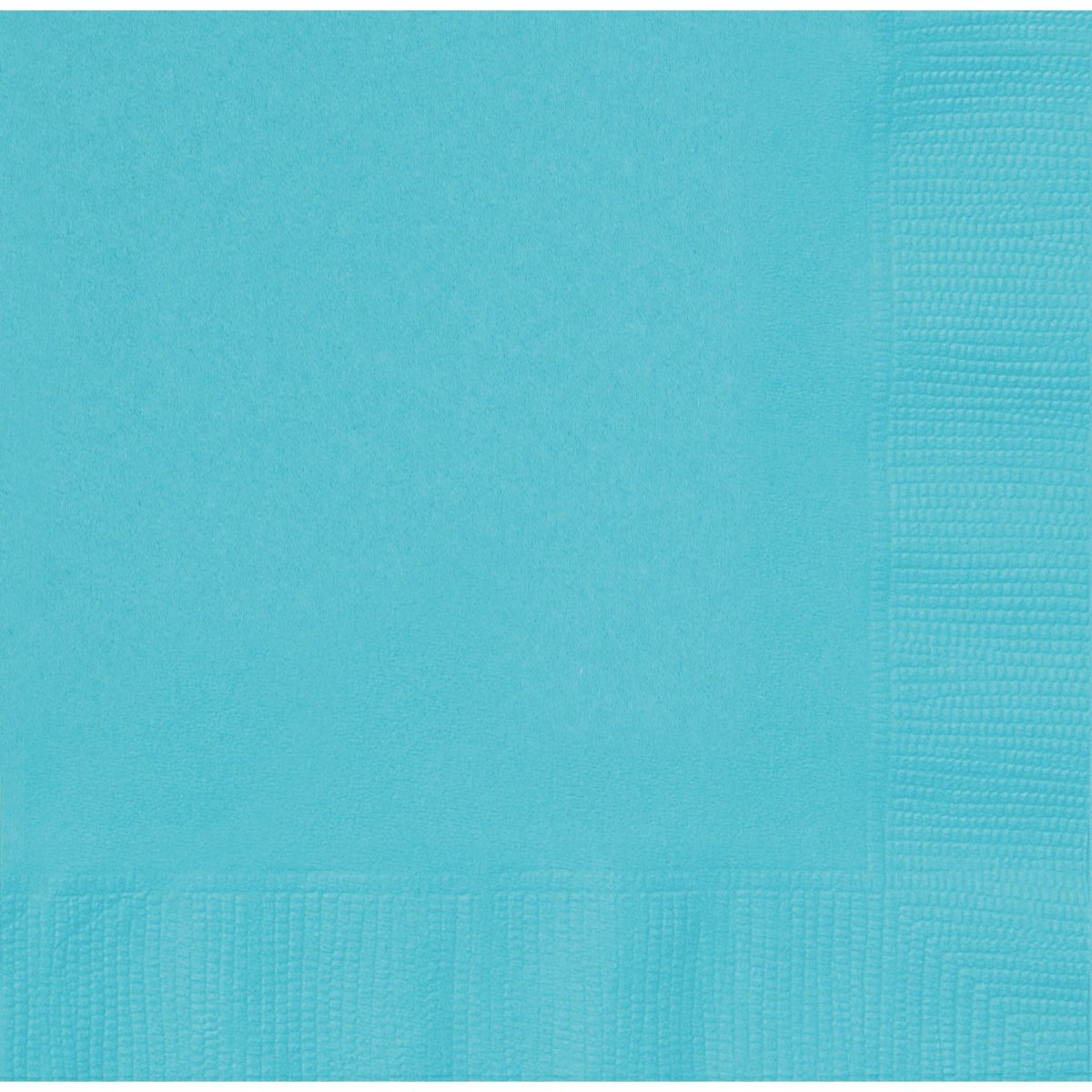 UNIQUE PARTY FAVORS Disposable-Plasticware Caribbean Blue Large Lunch Napkins, 40 Count 011179362233