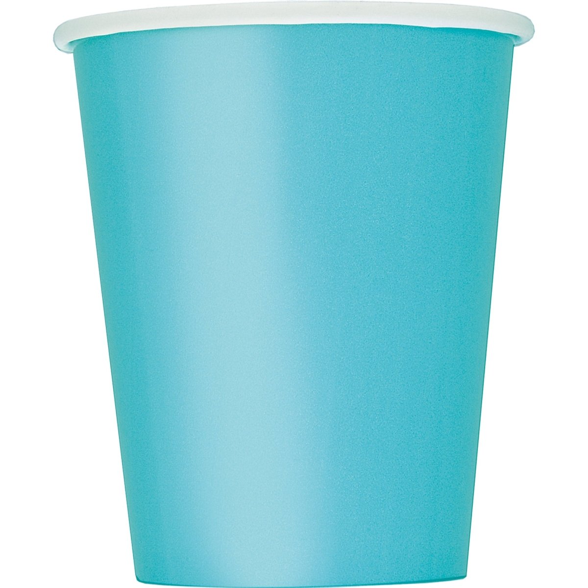 Caribbean Blue Paper Cups, 9 Oz, 8 Count | Party Expert
