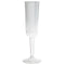 UNIQUE PARTY FAVORS Disposable-Plasticware Clear Plastic Champagne Flutes, 7 Oz, 4 Count 011179493951