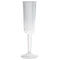 UNIQUE PARTY FAVORS Disposable-Plasticware Clear Plastic Champagne Flutes, 7 Oz, 4 Count 011179493951
