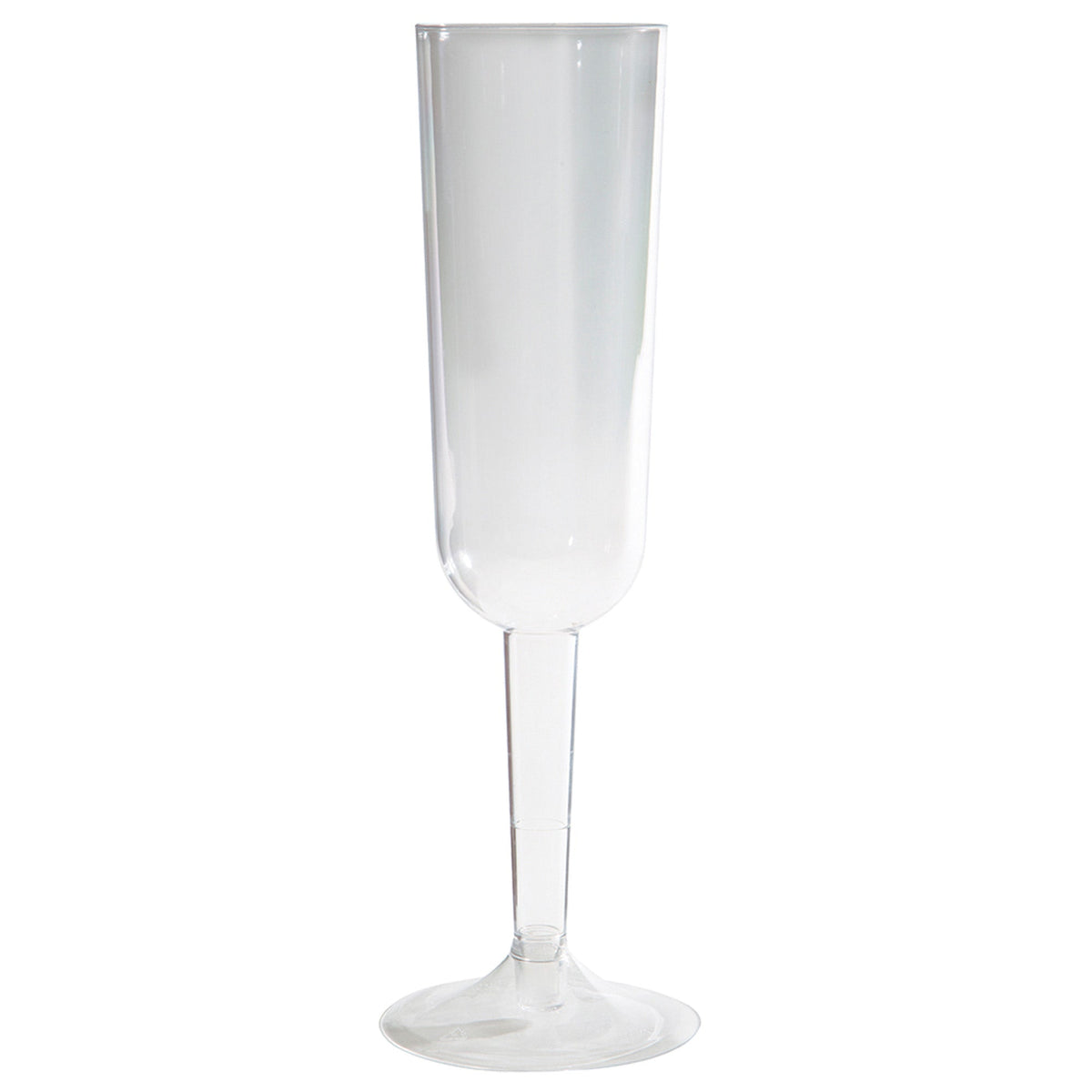 UNIQUE PARTY FAVORS Disposable-Plasticware Clear Plastic Champagne Flutes, 7 Oz, 4 Count 011179493951
