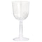 UNIQUE PARTY FAVORS Disposable-Plasticware Clear Plastic Wine Glasses, 12 Oz, 4 Count 011179494309