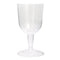 UNIQUE PARTY FAVORS Disposable-Plasticware Clear Plastic Wine Glasses, 5 Oz, 8 Count 011179494026