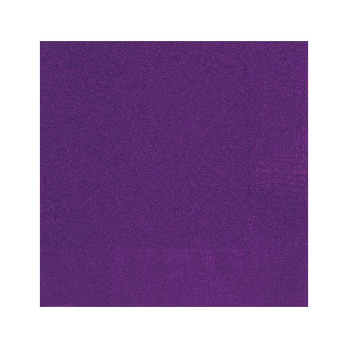 UNIQUE PARTY FAVORS Disposable-Plasticware Deep Purple Small Beverage Napkins, 20 Count 011179033010