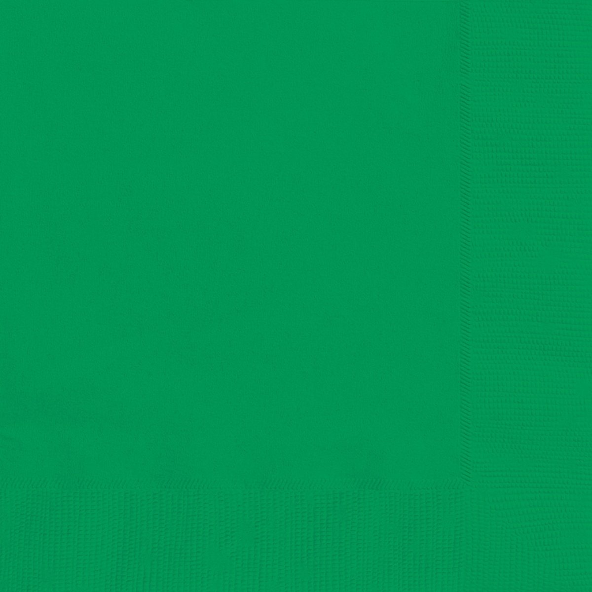 UNIQUE PARTY FAVORS Disposable-Plasticware Emerald Green Large Lunch Napkins, 20 Count 011179318520