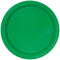 UNIQUE PARTY FAVORS Disposable-Plasticware Emerald Green Large Round Lunch Paper Plates, 9 Inches, 8 Count 011179318551