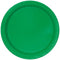 UNIQUE PARTY FAVORS Disposable-Plasticware Emerald Green Large Round Lunch Paper Plates, 9 Inches, 8 Count 011179318551