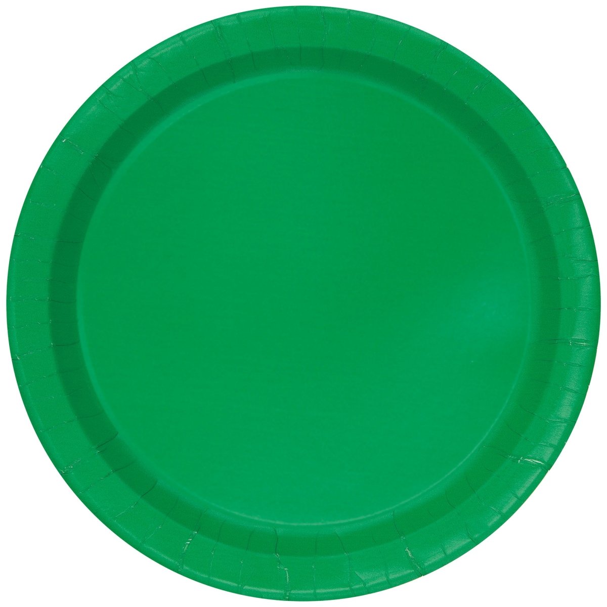 UNIQUE PARTY FAVORS Disposable-Plasticware Emerald Green Large Round Lunch Paper Plates, 9 Inches, 8 Count 011179318551