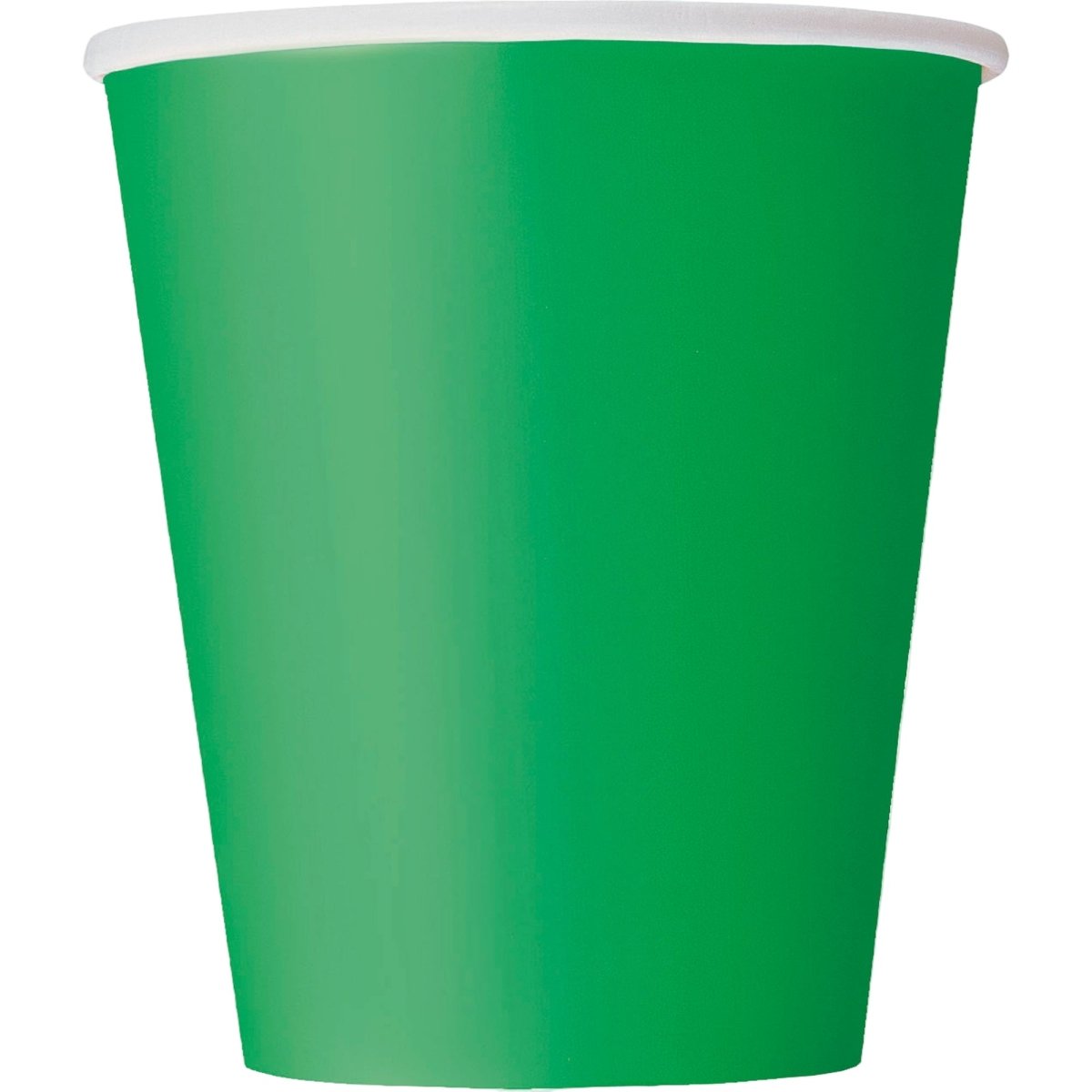 UNIQUE PARTY FAVORS Disposable-Plasticware Emerald Green Paper Cups, 9 Oz, 8 Count 011179318568