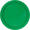 UNIQUE PARTY FAVORS Disposable-Plasticware Festive Green Large Round Lunch Plastic Plates, 9 Inches, 20 Count 011179359424