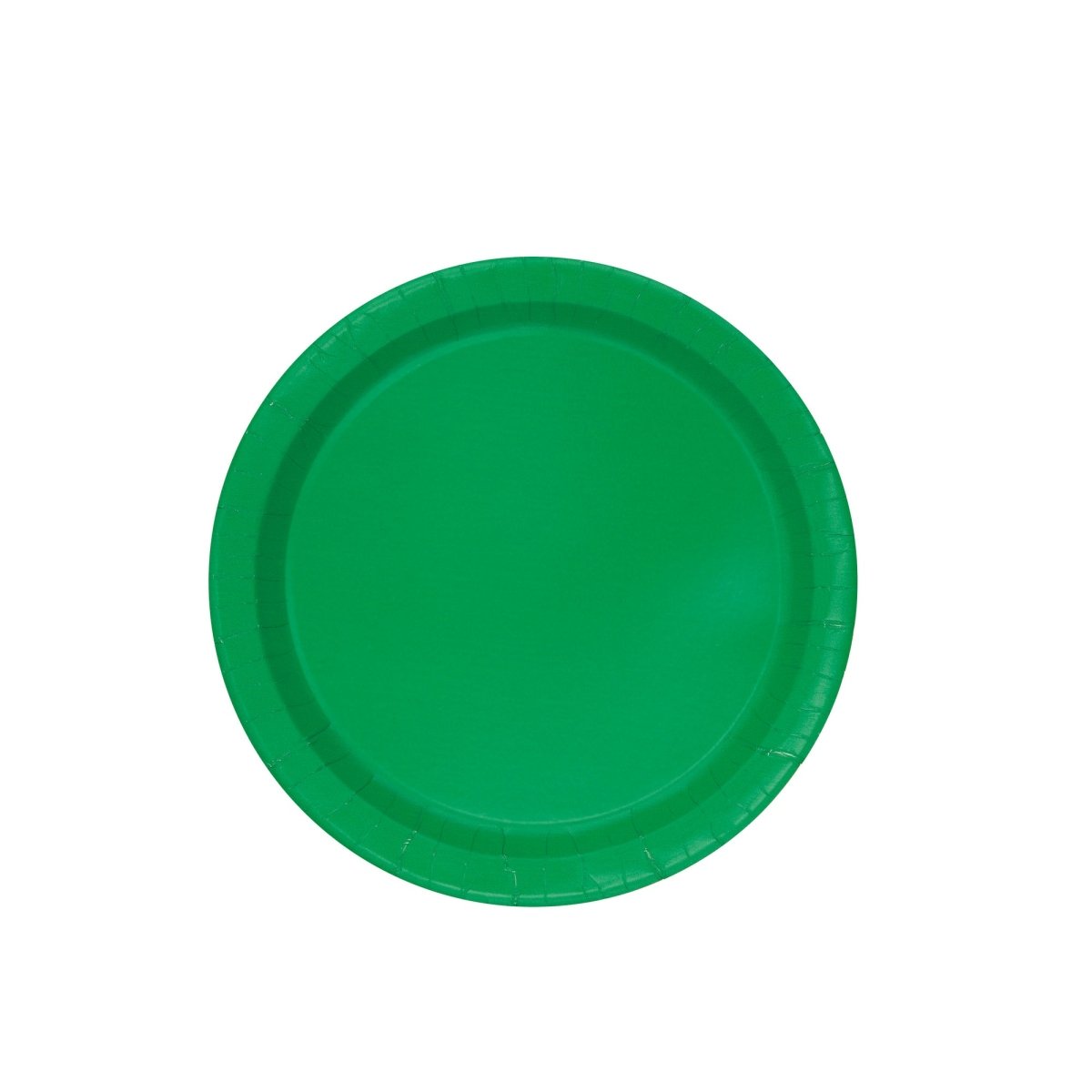 UNIQUE PARTY FAVORS Disposable-Plasticware Festive Green Small Round Dessert Plastic Plates, 7 Inches, 20 Count 011179318643