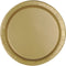 UNIQUE PARTY FAVORS Disposable-Plasticware Gold Large Round Lunch Plastic Plates, 9 Inches, 20 Count 01117934776