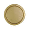 UNIQUE PARTY FAVORS Disposable-Plasticware Gold Small Round Dessert Paper Plates, 7 Inches, 8 Count 011179033249