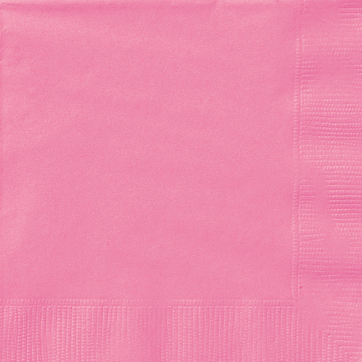 UNIQUE PARTY FAVORS Disposable-Plasticware Hot Pink Large Lunch Napkins, 20 Count 011179313921