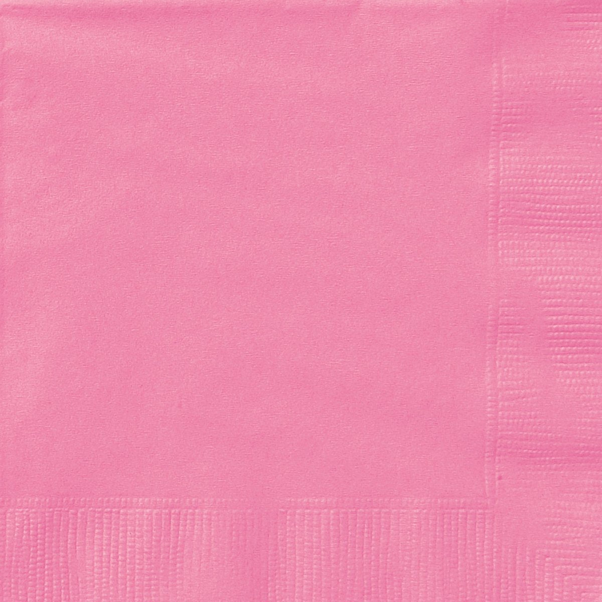 UNIQUE PARTY FAVORS Disposable-Plasticware Hot Pink Large Lunch Napkins, 20 Count 011179313921