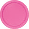 UNIQUE PARTY FAVORS Disposable-Plasticware Hot Pink Large Round Lunch Paper Plates, 9 Inches, 8 Count 011179313952