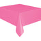 UNIQUE PARTY FAVORS Disposable-Plasticware Hot Pink Rectangular Plastic Table Cover, 54 x 108 Inches, 1 Count 011179050826