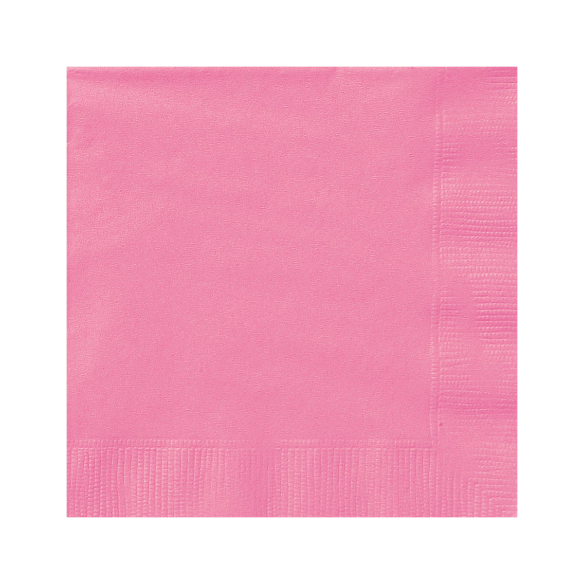 UNIQUE PARTY FAVORS Disposable-Plasticware Hot Pink Small Beverage Napkins, 20 Count 011179313914