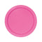 UNIQUE PARTY FAVORS Disposable-Plasticware Hot Pink Small Round Dessert Paper Plates, 7 Inches, 8 Count 011179313945