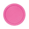 UNIQUE PARTY FAVORS Disposable-Plasticware Hot Pink Small Round Dessert Paper Plates, 7 Inches, 8 Count 011179313945