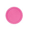 UNIQUE PARTY FAVORS Disposable-Plasticware Hot Pink Small Round Dessert Plastic Plates, 7 Inches, 20 Count 011179314348