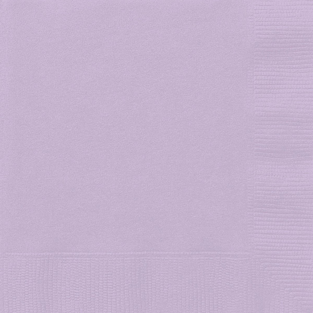 UNIQUE PARTY FAVORS Disposable-Plasticware Lavender Purple Large Lunch Napkins, 20 Count 011179313525