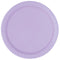UNIQUE PARTY FAVORS Disposable-Plasticware Lavender Purple Large Round Lunch Paper Plates, 9 Inches, 8 Count 011179313556