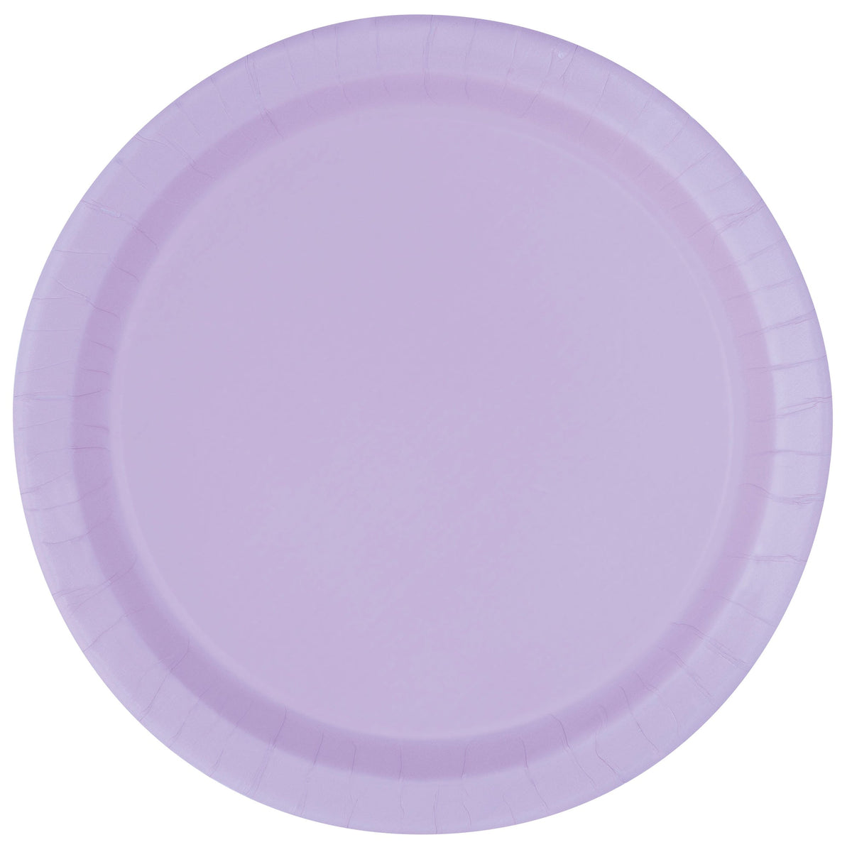 UNIQUE PARTY FAVORS Disposable-Plasticware Lavender Purple Large Round Lunch Paper Plates, 9 Inches, 8 Count 011179313556