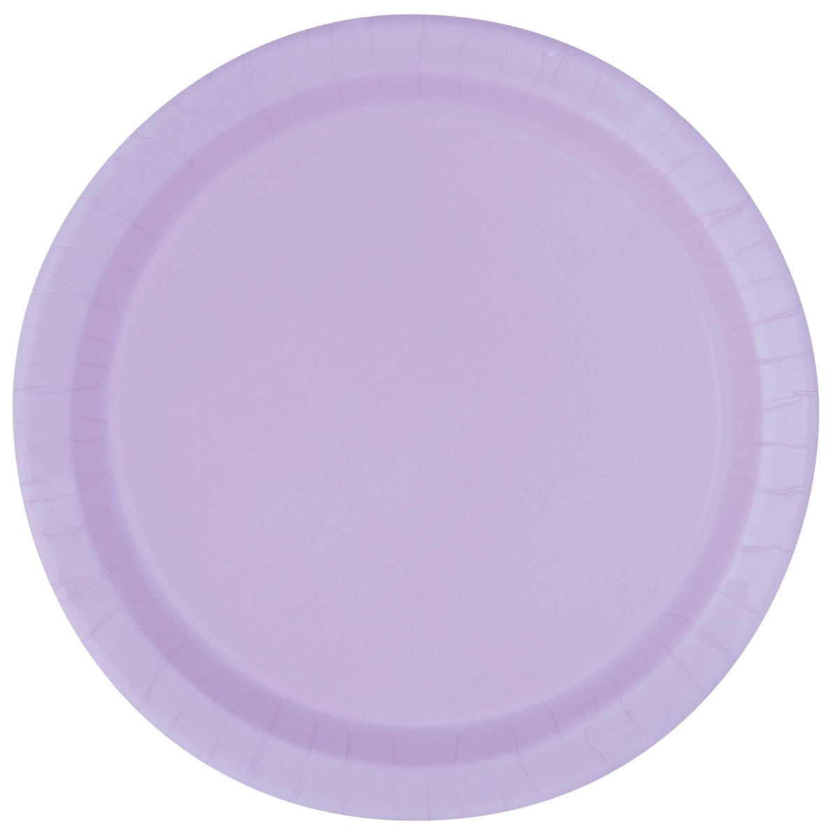 UNIQUE PARTY FAVORS Disposable-Plasticware Lavender Purple Large Round Lunch Paper Plates, 9 Inches, 8 Count 011179313556
